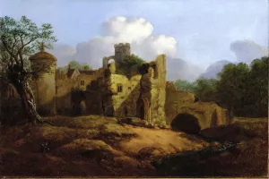 Old Castle painting by Thomas Gainsborough