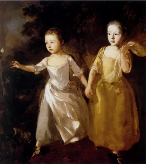 Painter's Daughters by Thomas Gainsborough Oil Painting