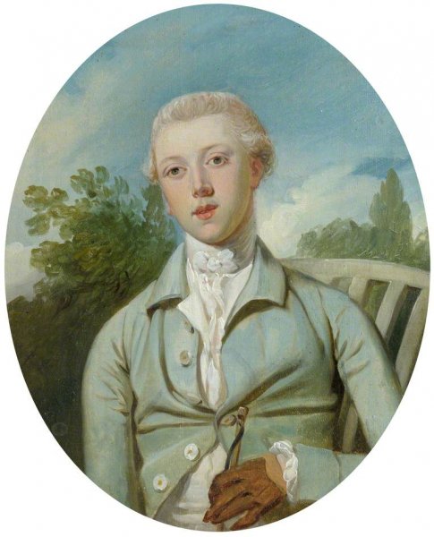 Portrait of a Gentleman (thought to be William Pitt) by Thomas Gainsborough - Hand-Painted Oil Painting Reproduction