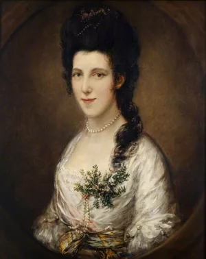 Portrait of a Lady (Possibly Lady Eden) by Thomas Gainsborough Oil Painting