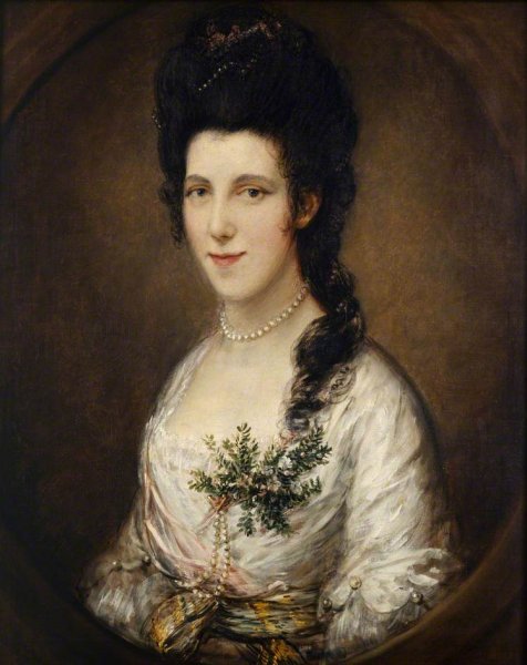 Portrait of a Lady (Possibly Lady Eden) by Thomas Gainsborough - Hand-Painted Oil Painting Reproduction