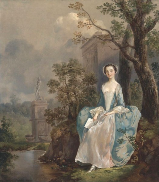 Main Product Photo of Portrait of a Woman Painting by Thomas Gainsborough
