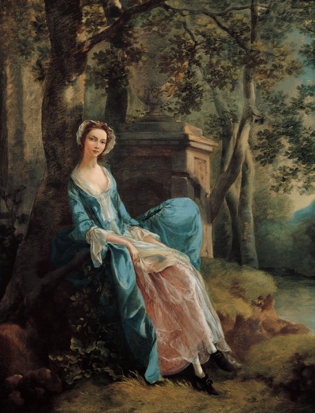 Portrait of a Woman by Thomas Gainsborough - Hand-Painted Oil Painting Reproduction