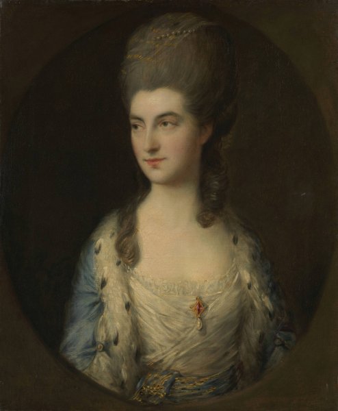 Main Product Photo of Portrait of a Young Woman, Called Miss Sparrow  Painting by Thomas Gainsborough