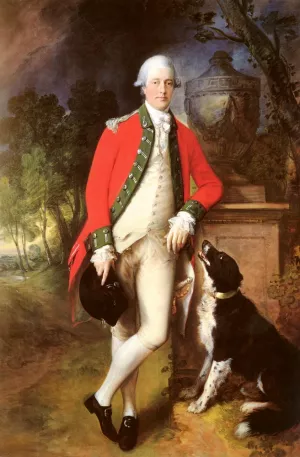 Portrait of Colonel John Bullock by Thomas Gainsborough Oil Painting