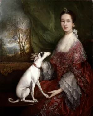 Portrait of Elizabeth Jackson, Mrs Morton Pleydell by Thomas Gainsborough Oil Painting