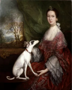 Portrait of Elizabeth Jackson, Mrs Morton Pleydell by Thomas Gainsborough - Oil Painting Reproduction