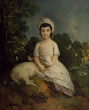 Portrait Of Isabelle Bell Franks by Thomas Gainsborough Oil Painting