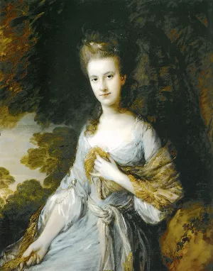 Portrait of Sarah Buxton by Thomas Gainsborough - Oil Painting Reproduction