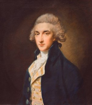 Sir John Edward Swinburne by Thomas Gainsborough Oil Painting