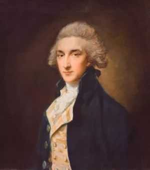 Sir John Edward Swinburne by Thomas Gainsborough Oil Painting