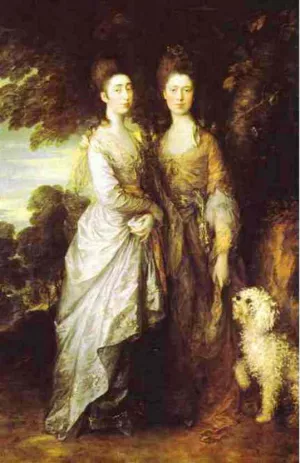 The Artist's Daughters Oil painting by Thomas Gainsborough