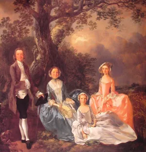 The Gravenor Family by Thomas Gainsborough Oil Painting