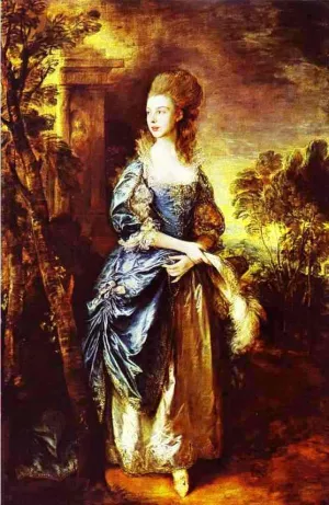 The Hon. Frances Duncombe by Thomas Gainsborough - Oil Painting Reproduction