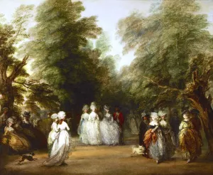 The Mall in St. James's Park Oil painting by Thomas Gainsborough