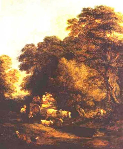 Main Product Photo of The Market Cart Painting by Thomas Gainsborough