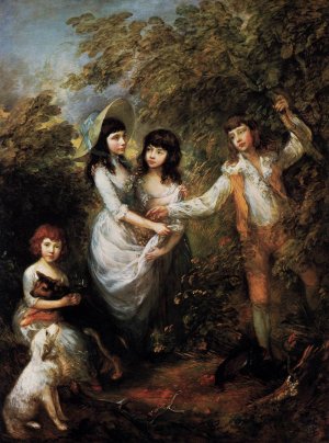 The Marsham Children Oil painting by Thomas Gainsborough