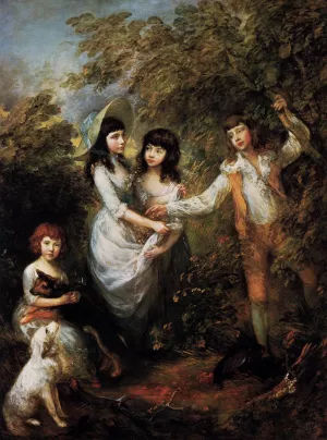 The Marsham Children by Thomas Gainsborough - Oil Painting Reproduction