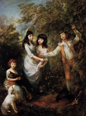 The Marsham Children Oil painting by Thomas Gainsborough