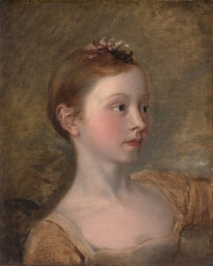 The Painter's Daughter Mary by Thomas Gainsborough Oil Painting