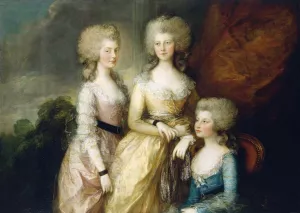 The Three Elder Princesses Oil painting by Thomas Gainsborough