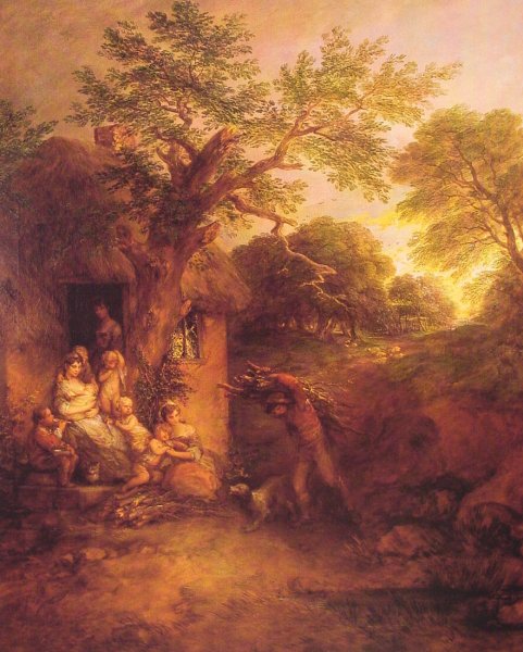The Woodcutters' Return by Thomas Gainsborough - Hand-Painted Oil Painting Reproduction