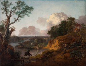 View in Suffolk by Thomas Gainsborough Oil Painting