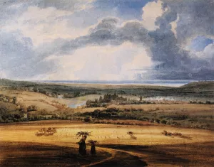 Alnwick Castle from Brizlee, Northumberland by Thomas Girtin Oil Painting