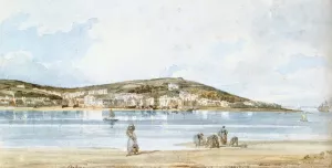 Appledore, Devon by Thomas Girtin - Oil Painting Reproduction