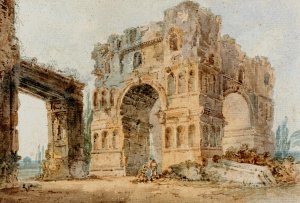 Arch of Janus, after Piranesi by Thomas Girtin Oil Painting