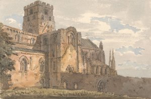 Carlisle Cathedral, Cumberland, from the South-west by Thomas Girtin Oil Painting