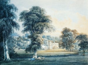 Chalfont House, Buckinghamshire, with a Shepherdess