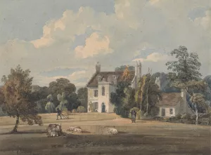 Chalfont Lodge, Buckinghamshire by Thomas Girtin Oil Painting