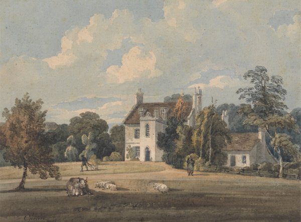 Chalfont Lodge, Buckinghamshire by Thomas Girtin - Hand-Painted Oil Painting Reproduction