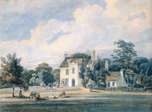 Chalfont Lodge, Buckinghamshire by Thomas Girtin - Hand-Painted Oil Painting Reproduction