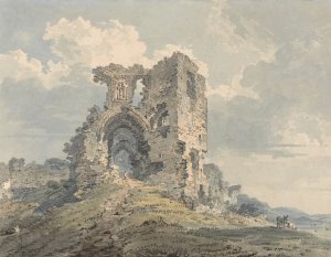 Denbigh Castle by Thomas Girtin Oil Painting