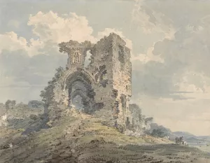 Denbigh Castle by Thomas Girtin Oil Painting