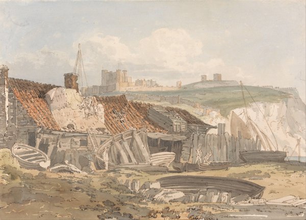 Dover by Thomas Girtin - Hand-Painted Oil Painting Reproduction