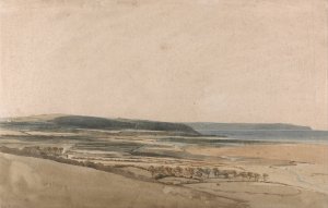 Estuary on the River Taw, Devon by Thomas Girtin Oil Painting