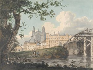 Eton College from Datchet Road by Thomas Girtin Oil Painting