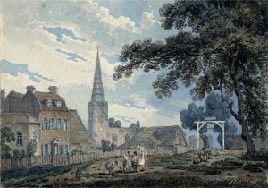 Harrow-on-the-Hill, Middlesex by Thomas Girtin Oil Painting