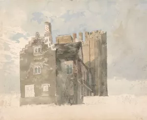 Layer Marney Hall, Essex by Thomas Girtin Oil Painting