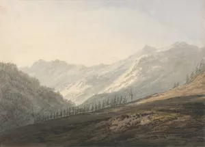 Near Sterzing, Tyrol by Thomas Girtin Oil Painting