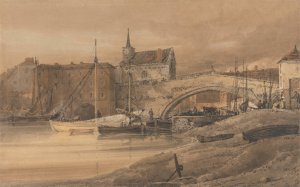 Ouse Bridge, York by Thomas Girtin Oil Painting