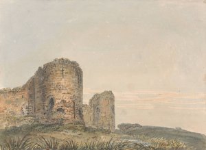 Pevensey Castle, Sussex by Thomas Girtin Oil Painting