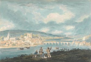 Rochester, Kent; from the North by Thomas Girtin Oil Painting
