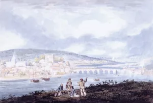 Rochester, Kent, from the North Oil painting by Thomas Girtin