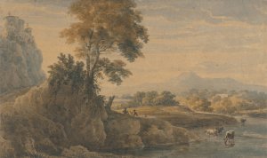 Romantic Landscape by Thomas Girtin Oil Painting