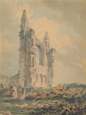 Ruins Of St Andrews Cathedral by Thomas Girtin Oil Painting