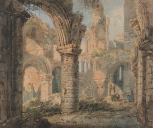 Saint Cuthbert's Holy Island by Thomas Girtin Oil Painting